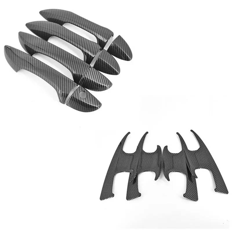 HUVNEXA for Toyota, for Corolla, 2014 2015 2016 2017 2018 Carbon Fiber Chrom Autotürgriffabdeckung Zieraufkleber Styling Zubehör Abdeckung für Außentürgriffe(Door Handle -Bowl) von HUVNEXA