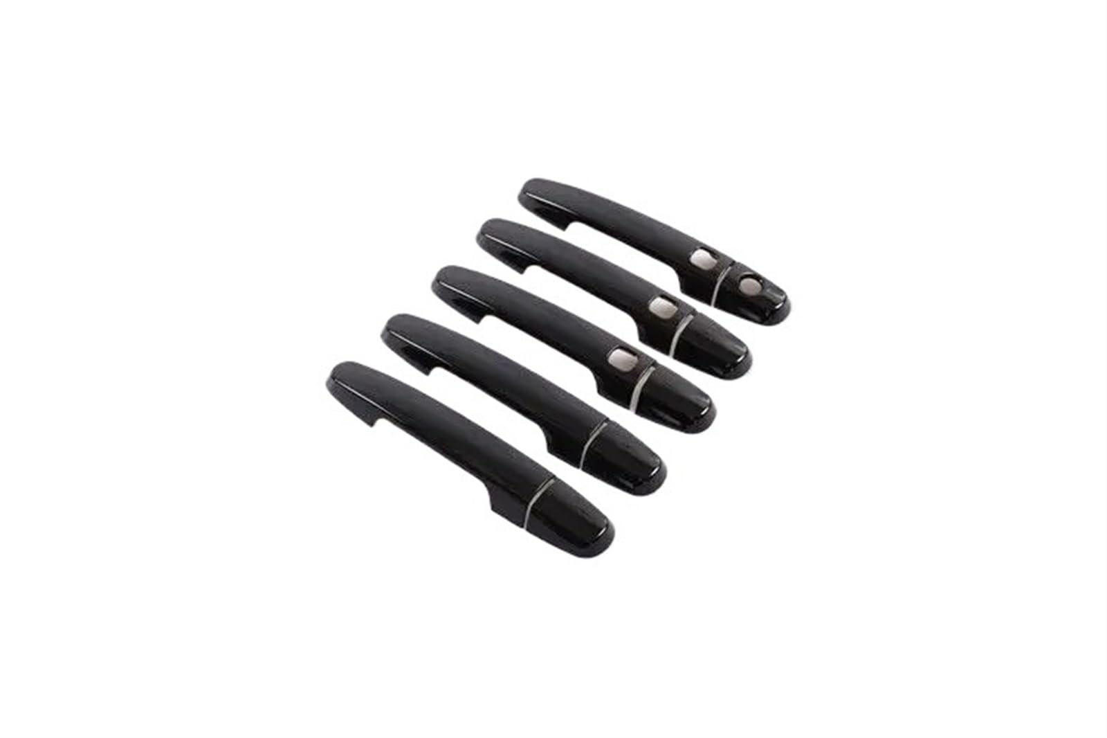 HUVNEXA for Toyota, for RAV4, RAV 4 2006 2007 2008 2009 2010 2011 2012 2013 Hochglanzschwarz Chrom Autotürgriffblenden Styling-Zubehör Abdeckung für Außentürgriffe(Black 3 Buttons) von HUVNEXA