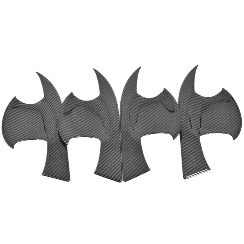 HUVNEXA for Toyota, for RAV4, Rav 4 Xa40 2014-2019 Kohlefaser-Chrom-Autotürgriff-Schalenabdeckung Dekorverkleidung Aufkleber Styling-Zubehör Abdeckung für Außentürgriffe(Carbon Bowl) von HUVNEXA