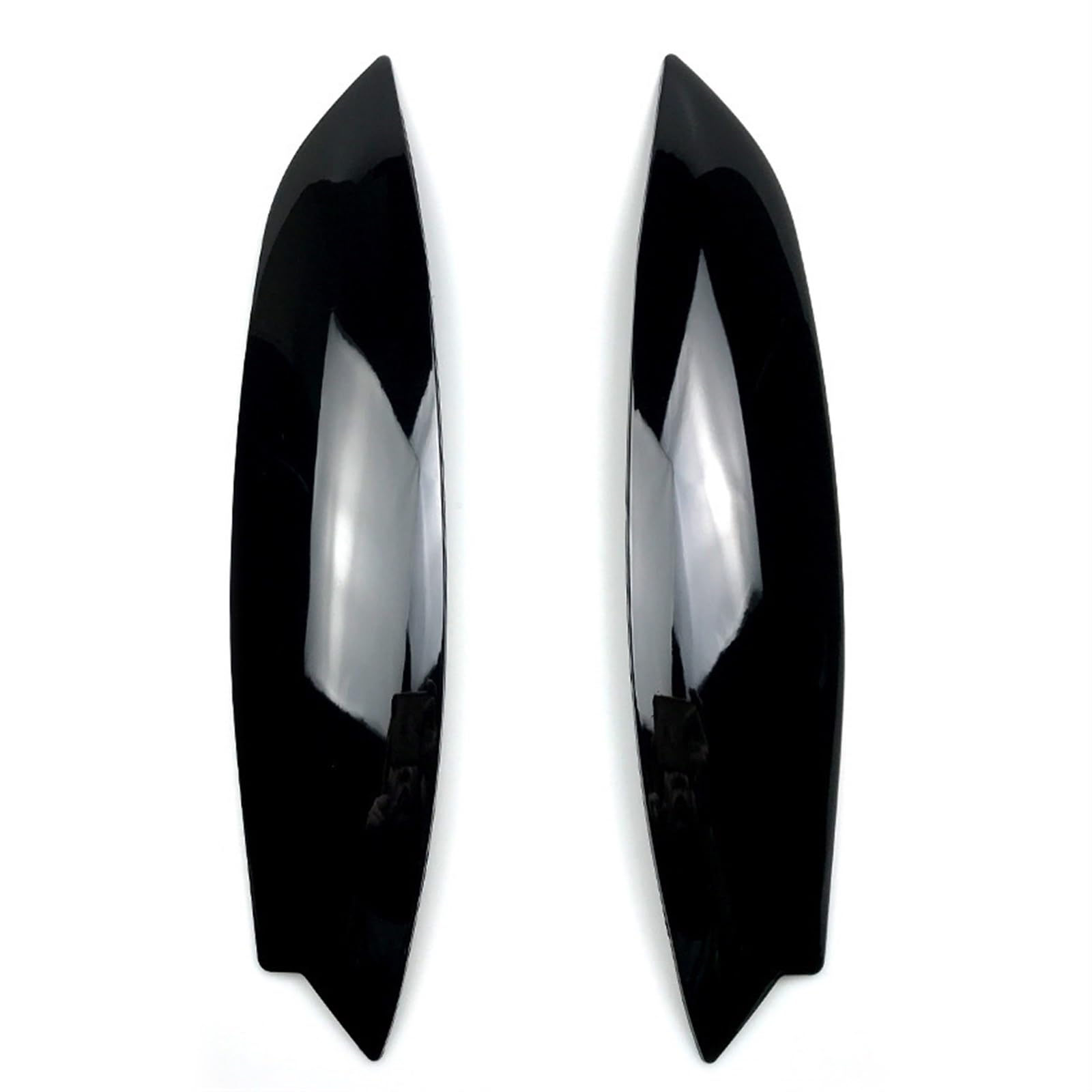 HUVNEXA for VW, for Golf 5 MK5 GTI R R32 2005 2006 2007 2 Stück Scheinwerfer Augenbrauen Augenlider ABS glänzend schwarz Verkleidungsabdeckung Zubehör Autoscheinwerferaufkleber(Gloss Black) von HUVNEXA