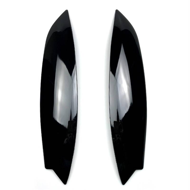 HUVNEXA for VW, for Golf 5 MK5 GTI R R32 2005 2006 2007 2 Stück Scheinwerfer Augenbrauen Augenlider ABS glänzend schwarz Verkleidungsabdeckung Zubehör Autoscheinwerferaufkleber(Gloss Black) von HUVNEXA