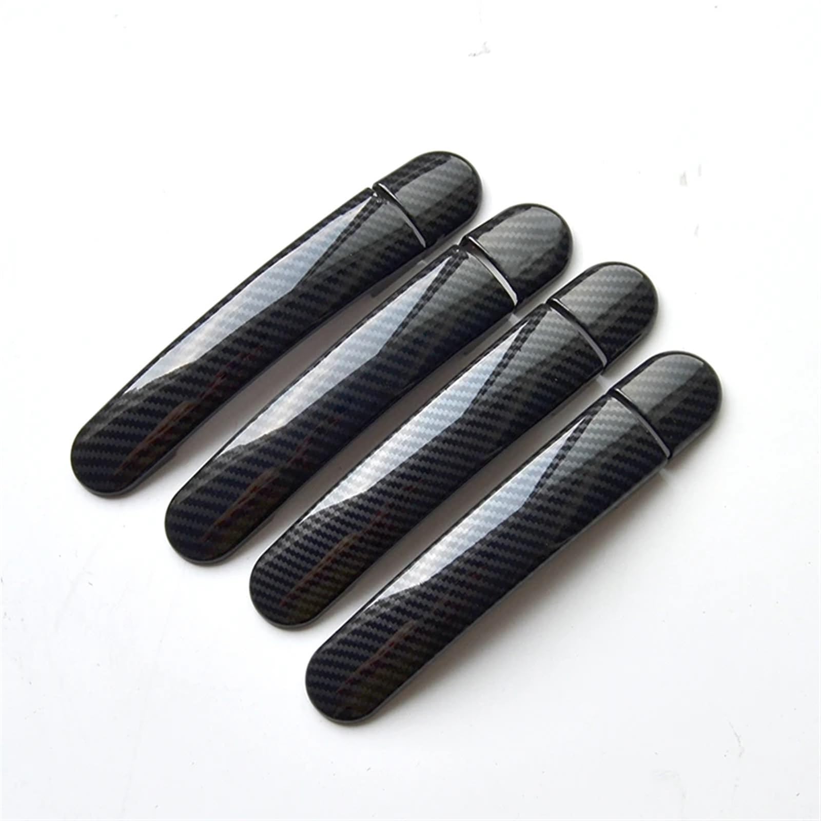 HUVNEXA for VW, for Jetta, 2012 2013 2014 2015 2016 Chrom-Kohlefaser-Autotürgriffabdeckungen Autozubehör Styling-Aufkleber Abdeckung für Außentürgriffe(Black 0 Keyhole) von HUVNEXA