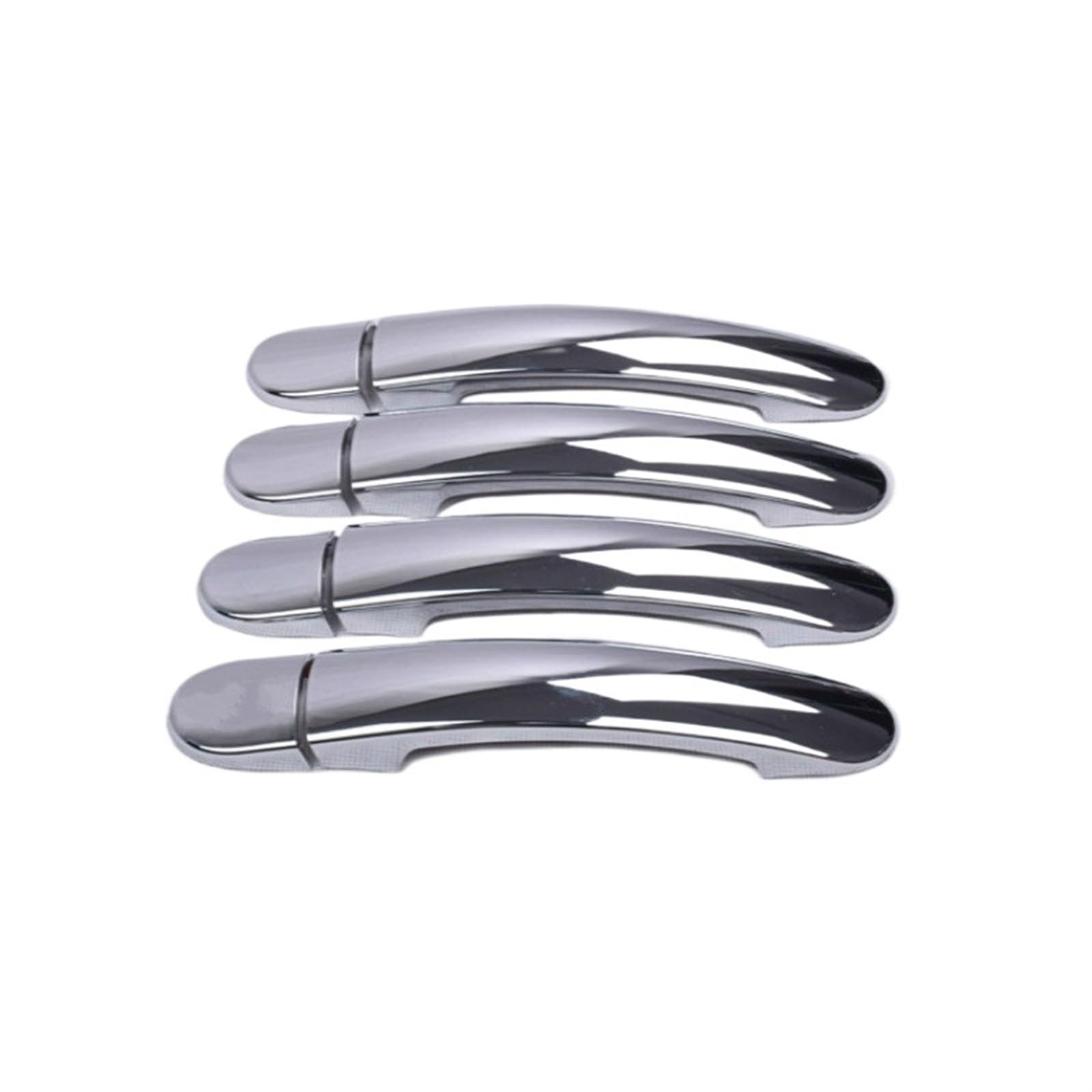 HUVNEXA for VW, for Polo, 2010 2011 2012 2013 2014 2015 2016 2017 Schwarz Chrom Autotürgriffabdeckungen Autozubehör Styling Aufkleber Abdeckung für Außentürgriffe(Silver 0 Keyhole) von HUVNEXA