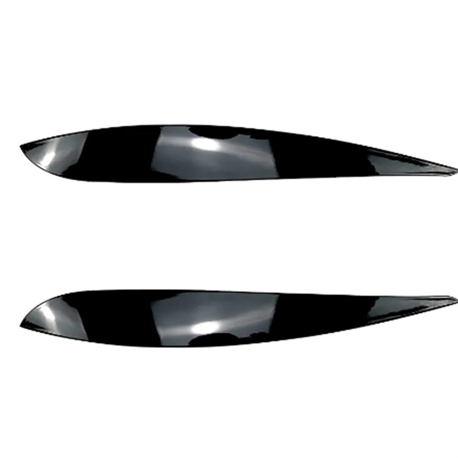HUVNEXA for VW, for Polo 4 MK4 9N3 GTI R32 TDI 2005 2006 2007 2008 2009 Glanzschwarz Scheinwerfer Augenbrauen Augenlider Abdeckung Augenlider Aufkleber Trim Autoscheinwerferaufkleber(Gloss Black) von HUVNEXA