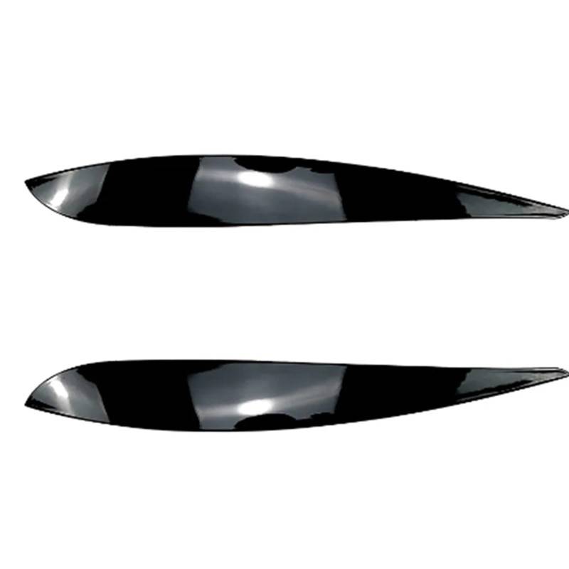 HUVNEXA for VW, for Polo 4 MK4 9N3 GTI R32 TDI 2005 2006 2007 2008 2009 Glanzschwarz Scheinwerfer Augenbrauen Augenlider Abdeckung Augenlider Aufkleber Trim Autoscheinwerferaufkleber(Gloss Black) von HUVNEXA