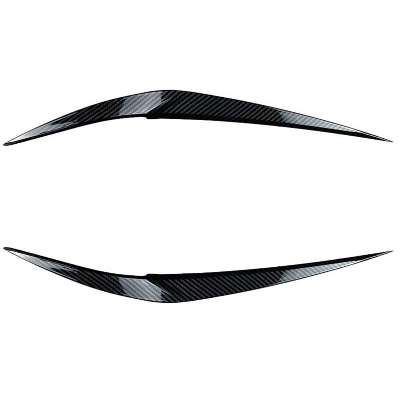HUVNEXA for X1 F48 F49 2015 2016-2022 2 Stück glänzend Schwarze Augenbrauen Scheinwerfer Augenlider Deckel ABS Body Kit Spoiler Zubehör Autoscheinwerferaufkleber(Carbon Styling) von HUVNEXA