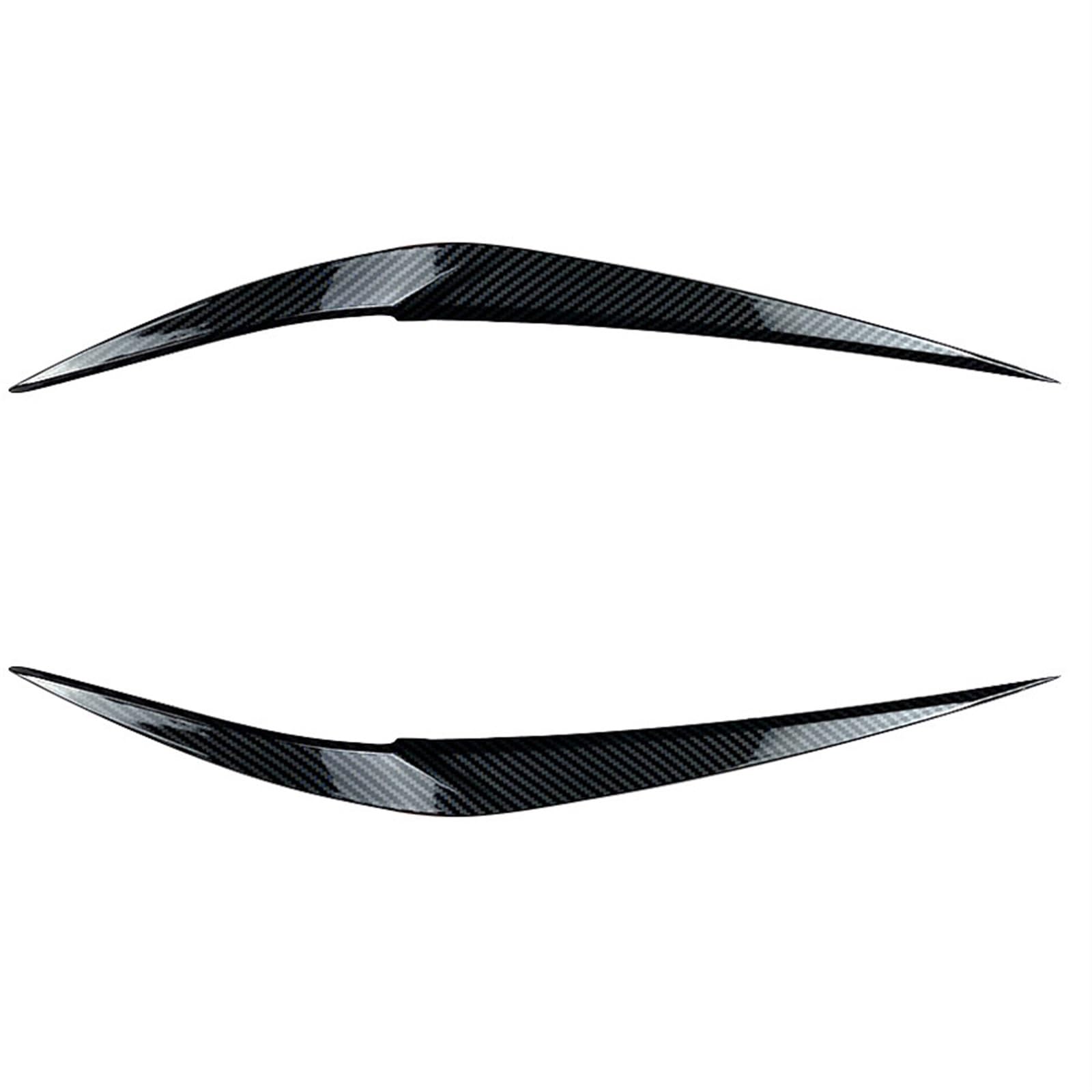 HUVNEXA for X1 F48 F49 2015 2016-2022 2 Stück glänzend Schwarze Augenbrauen Scheinwerfer Augenlider Deckel ABS Body Kit Spoiler Zubehör Autoscheinwerferaufkleber(Carbon Styling) von HUVNEXA