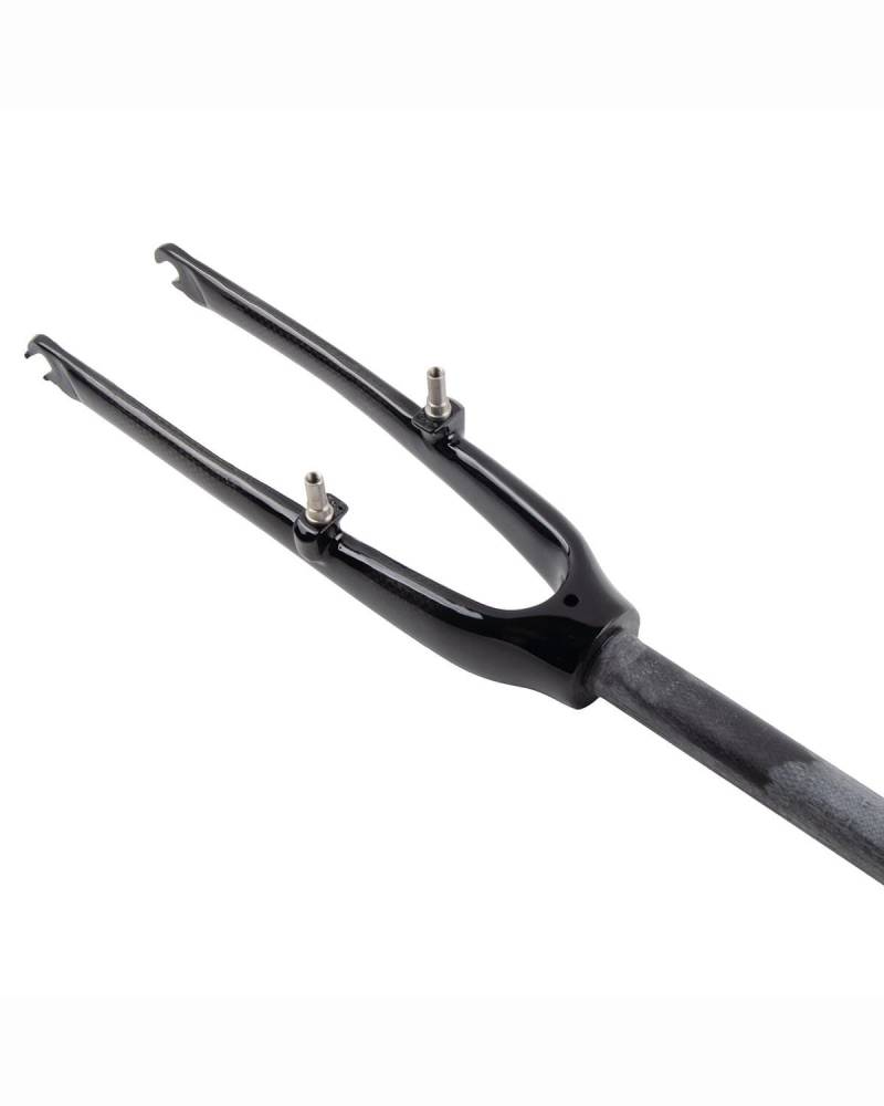 Fahrrad-Vorderradgabel Carbonfaser-Faltradgabel 20"/16" V-Bremse, Kompatibel Mit 74-mm-Nabe 451/406/305 Radsatz Fahrradzubehör MTB Federgabel(No Mark Gloss) von HUYHSD