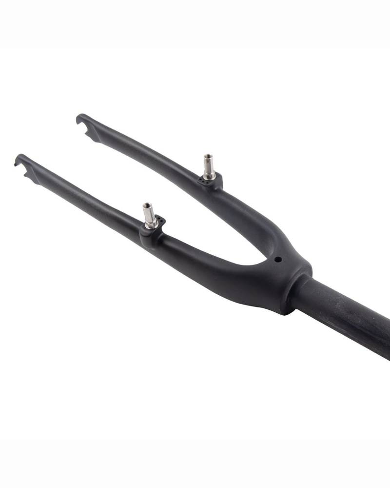 Fahrrad-Vorderradgabel Carbonfaser-Faltradgabel 20"/16" V-Bremse, Kompatibel Mit 74-mm-Nabe 451/406/305 Radsatz Fahrradzubehör MTB Federgabel(No Mark Matte) von HUYHSD