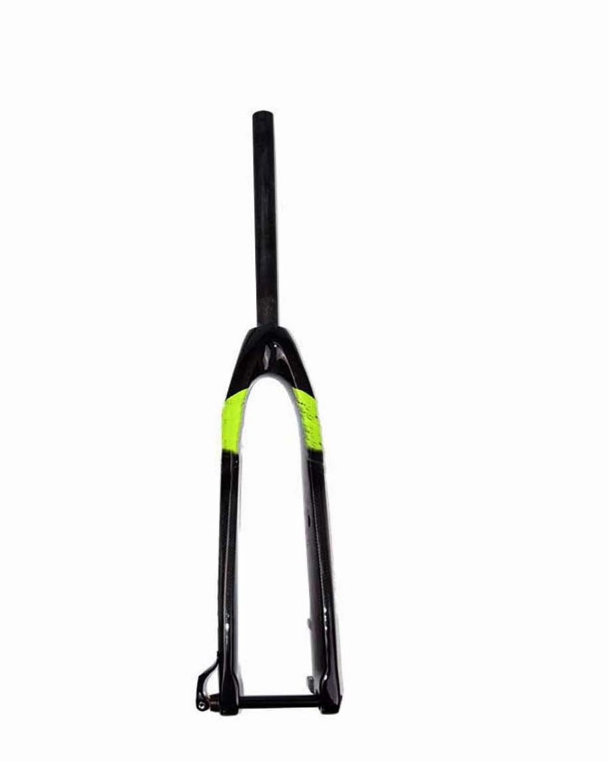 Fahrrad-Vorderradgabel Geeignet Für Alle Carbonfaser-Mountainbike-Vorderradgabeln, Zylinderschaft, Scheibenbremse, Gerades Rohr, Kegelrohr, Harte Gabel MTB Federgabel(Green) von HUYHSD