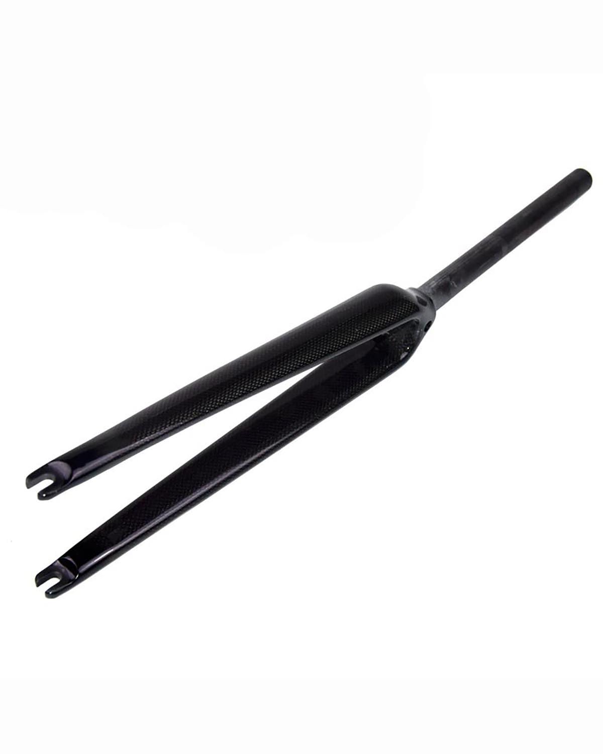 Fahrrad-Vorderradgabel Geeignet Für Carbonfaser-Vorderradgabel, Harte Gabel, Dead Speed, Rennrad, Stoßfest, 700C, Gerades Rohr, 25,4 Mm MTB Federgabel(3K Glossy) von HUYHSD