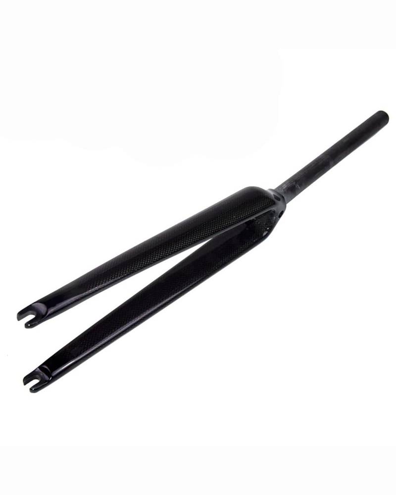 Fahrrad-Vorderradgabel Geeignet Für Carbonfaser-Vorderradgabel, Harte Gabel, Dead Speed, Rennrad, Stoßfest, 700C, Gerades Rohr, 25,4 Mm MTB Federgabel(3K Glossy) von HUYHSD