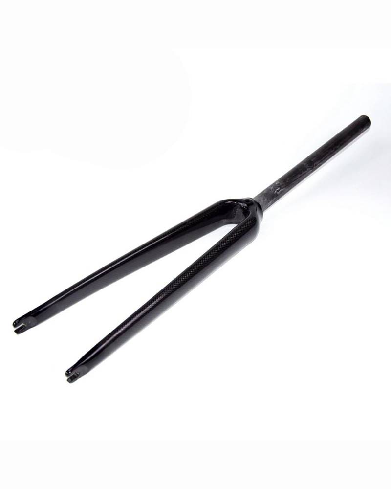 Fahrrad-Vorderradgabel Geeignet Für Carbonfaser-Vorderradgabel, Harte Gabel, Dead Speed, Rennrad, Stoßfest, 700C, Gerades Rohr, 25,4 Mm MTB Federgabel(3K Matte) von HUYHSD