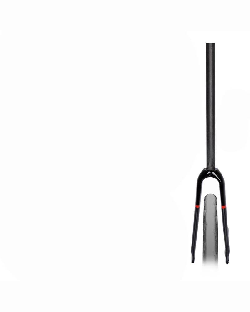 Fahrrad-Vorderradgabel Geeignet Für Faltrad-Carbonfaser-Vorderradgabel, Kleine Straßen-Scheibenbrems-Vorderradgabel 14/16/18/20 Zoll 406 451 MTB Federgabel(Red) von HUYHSD