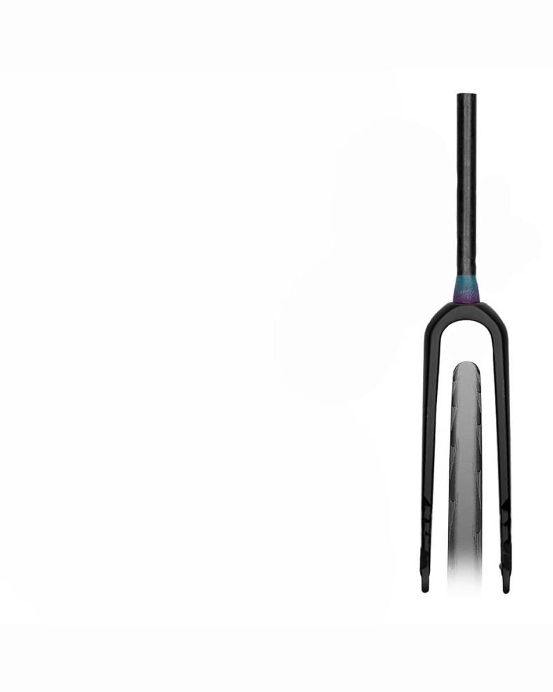 Fahrrad-Vorderradgabel Geeignet für Carbon Fiber Road Gravel Vorderradgabel 700C * 55C Mountainbike 27,5 Zoll Harte Gabel MTB Federgabel(Spinal Tube Quick Release (700 * 55C)) von HUYHSD