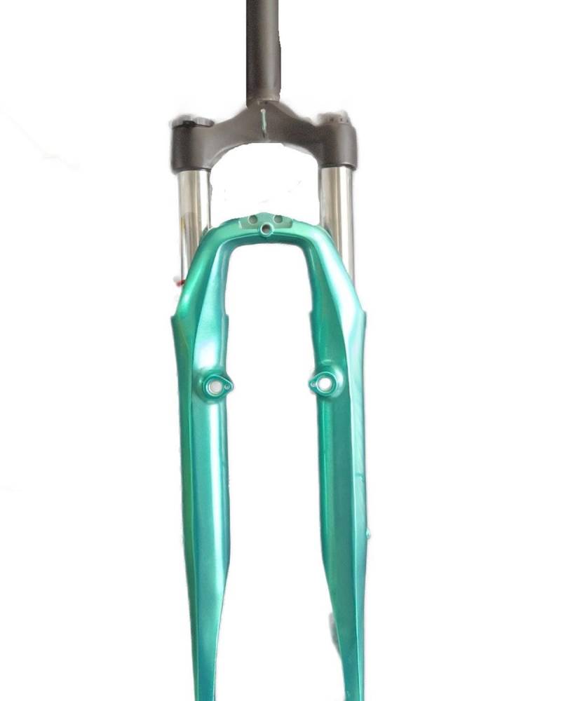 Fahrrad-Vorderradgabel Geeignet für Mountainbike-Vorderradgabel Aluminium-Magnesium-Legierung Einstellbare stoßdämpfende Vorderradgabel 26 Zoll 700c Tourenwagen-Stoßdämpfer-Vorderradgabel aus Legierun von HUYHSD