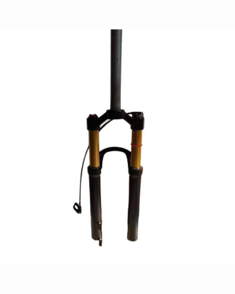 Fahrrad-Vorderradgabel Geeignet für Mountainbikes, Aluminiumlegierung, Luftdruckleitungs-Steuersperre, einstellbare Stoßdämpfer-Vordergabel, 20/24/29 Stoßdämpfer, Luftdruck, einstellbare Vordergabel M von HUYHSD