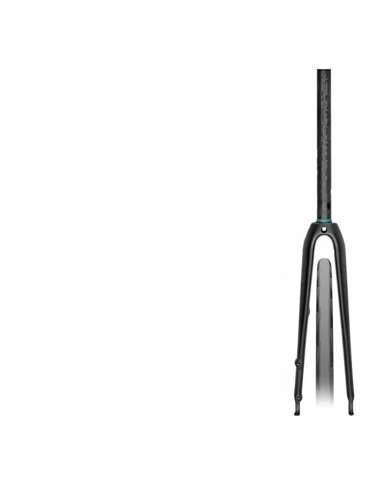 Fahrrad-Vorderradgabel Geeignet für Rennrad-Vorderradgabel, gerades Rohr, Wirbelsäulenrohr, Tonnenachse, Schnellspanner, Vollcarbon-Fahrrad-Vorderradgabel 700C Mtb Federgabel(Straight tube quick relea von HUYHSD