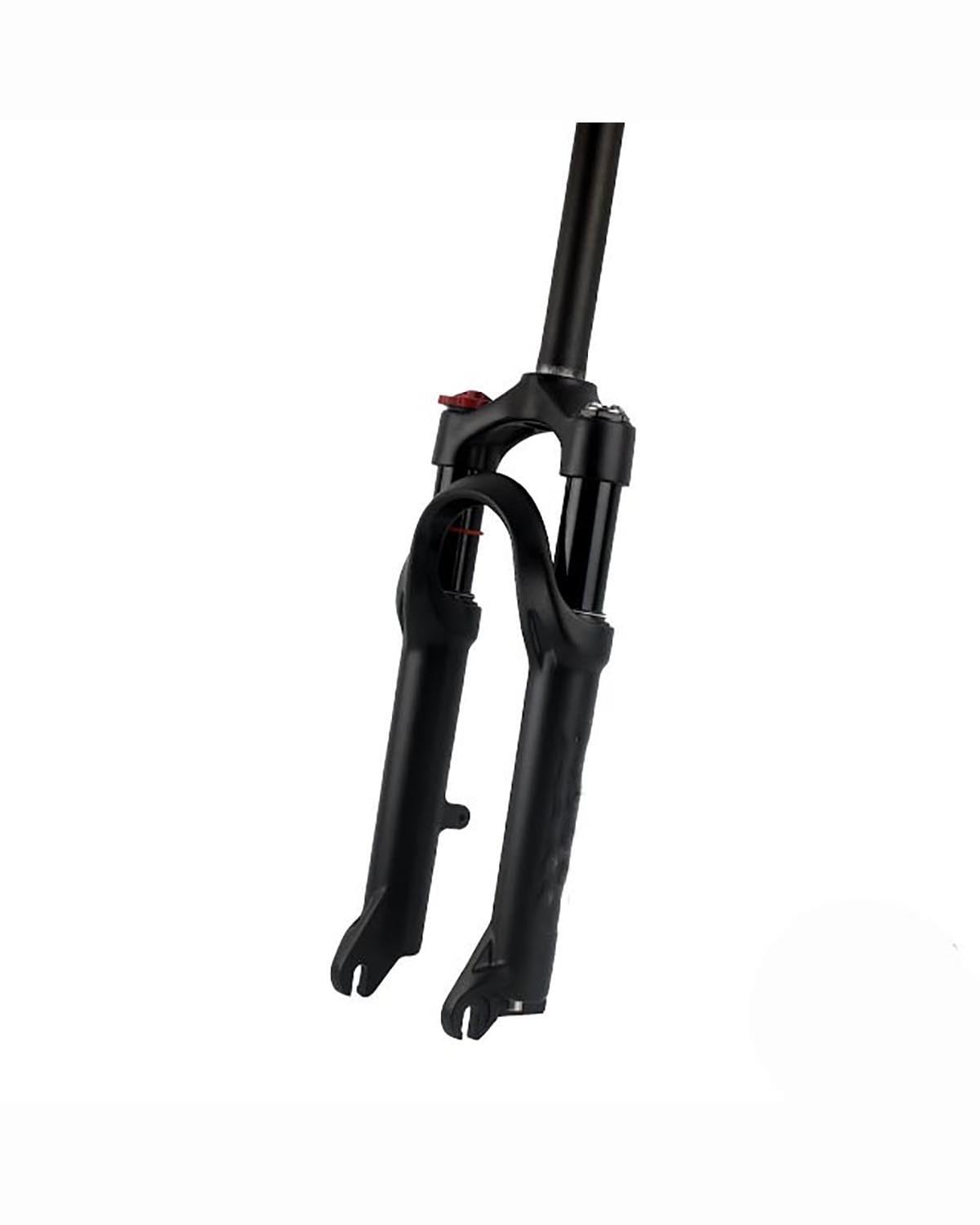 Fahrrad-Vorderradgabel Mountainbike-Luftgabel Mit Rückpralleinstellung, Kompatibel Mit 20-Zoll-Falträdern/BMX-Fahrrädern MTB Federgabel(Black) von HUYHSD