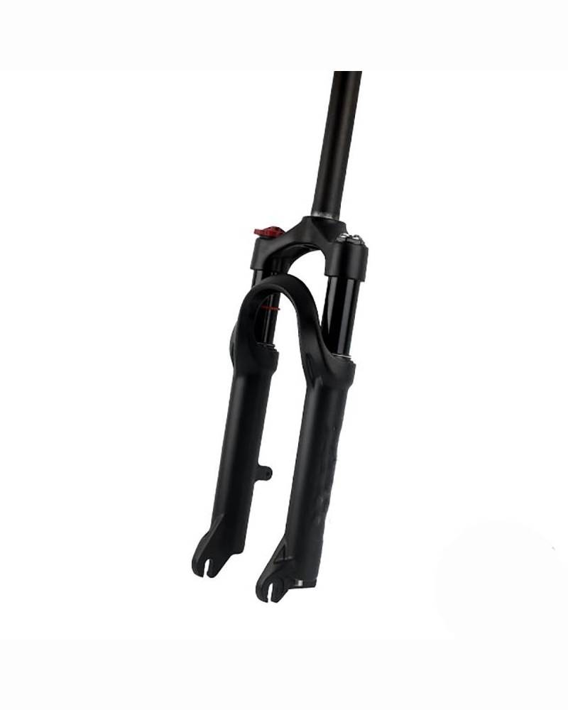 Fahrrad-Vorderradgabel Mountainbike-Luftgabel Mit Rückpralleinstellung, Kompatibel Mit 20-Zoll-Falträdern/BMX-Fahrrädern MTB Federgabel(Black) von HUYHSD