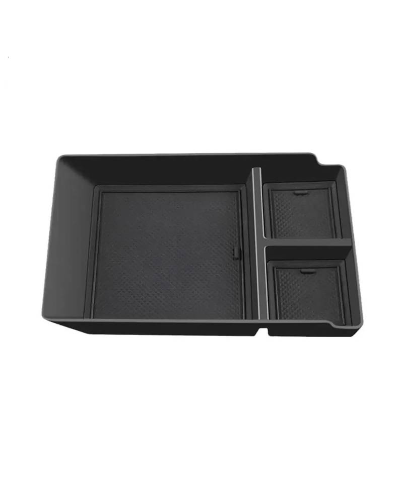 Mittelarmlehne Für IONIQ 5 2021 + Armlehne Storage Box Organizer Verstauen Zubehör Konsole Fach Center Auto Schwarz Aufräumen V7V4 Car Armrest Portable Handle(Black) von HUYHSD