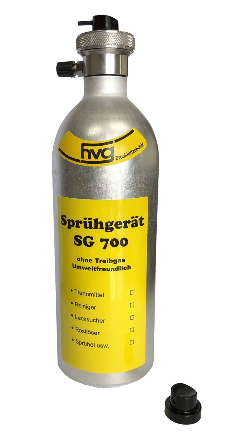 Wiederbefüllbare Druckluft Spraydose / Sprühdose 500 ml von HVG-DRUCKLUFTZUBEHÖR