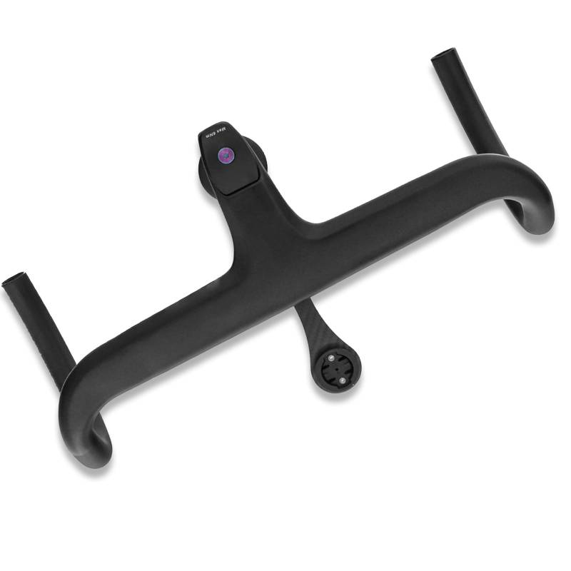 Integrierter Gebogener Lenker 1-1/8 Zoll Carbonfaser-Rennradlenker Drop-Bar Gebogener Lenker 360/380/400/420/440 Mm Mit Code-Uhrenhalter Für Einfache Installation(420 * 80mm) von HWEVDHJ