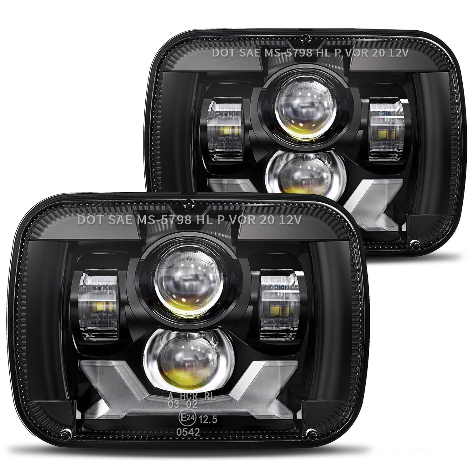 Hwstar 2022 Upgraded 180W DOT 500% Bright Anti-glare H6054 5x7 7x6 Led Headlights,DRL Turn Signal Hi/Low Sealed Beam Compatible with Jeep Cherokee XJ Wrangler YJ Ford Chevy GMC Toyota Nissan Dodge etc Hwstar 2022 Upgraded 180W DOT 500% Bright Anti-glare H6054 5x7 7x6 Led Headlights,DRL Turn Signal Hi/Low Sealed Beam Compatible with Jeep Cherokee XJ Wrangler YJ Ford Chevy GMC Toyota Nissan Dodge etc von HWSTAR