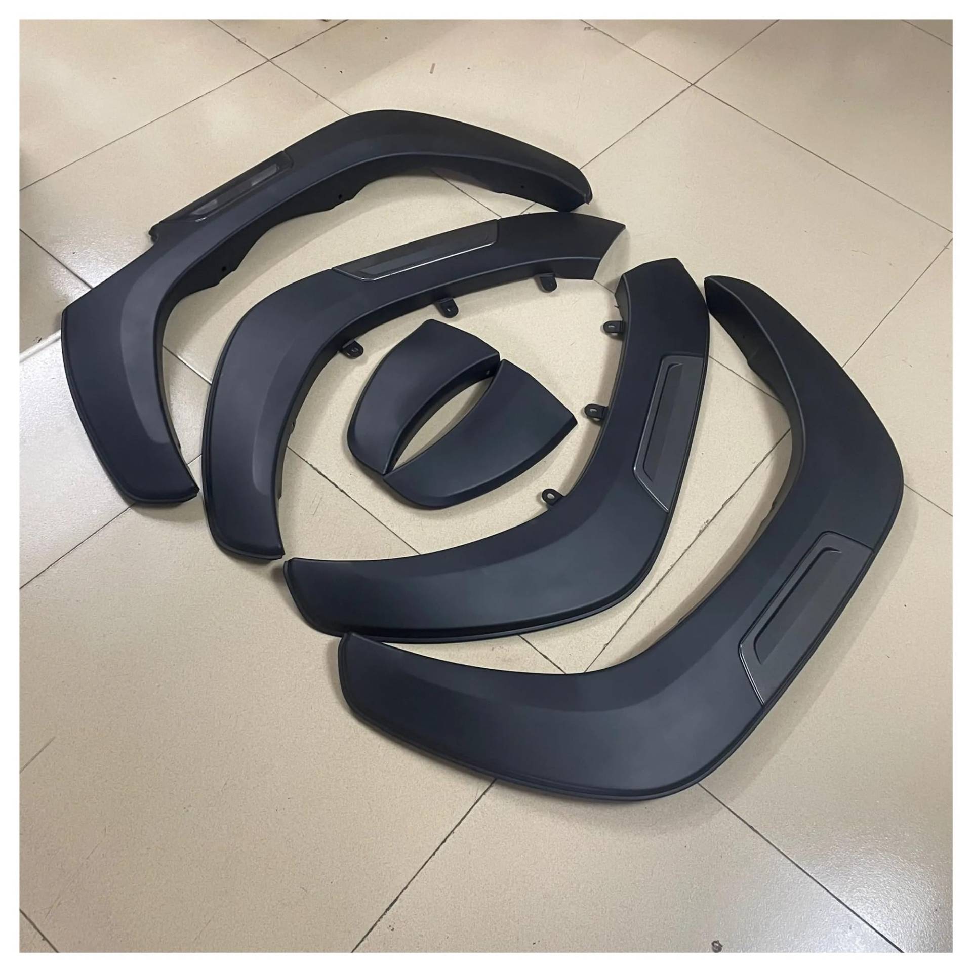 5'' Kotflügelverbreiterungen Radlaufverlängerung Kompatibel for Toyota Hilux Revo Rocco 2015-2023 Mattschwarze ABS-Kotflügel 4X4 Autoaußenteile(A) von HWZNB