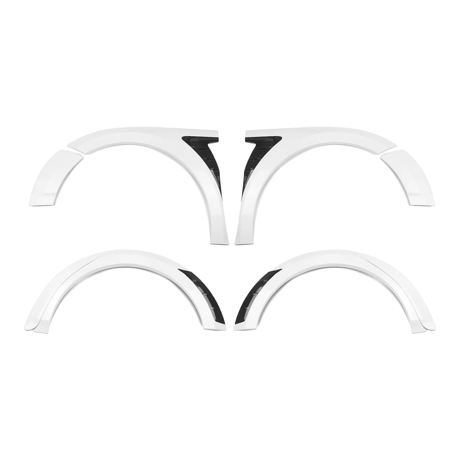 8 Stück/Set YOFER Kotflügelverbreiterungen, Brauenverkleidung, kompatibel mit Toyota Camry SE XSE Sportmodell 2018–2024, nur Auto-Radlauf-Kotflügel-Kit(A) von HWZNB