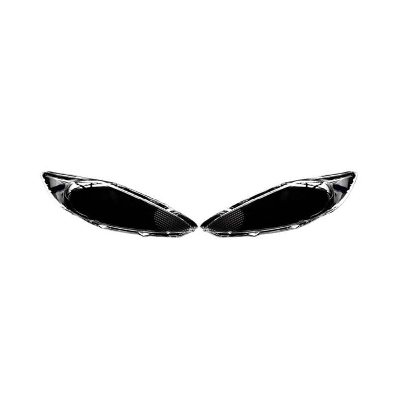Auto-Frontscheinwerfer-Abdecklinse, transparentes Glas, Scheinwerfer-Lampenschirm, Lampenschalenmasken, kompatibel mit Ford Fiesta MK6 vor dem Facelift 2009–2012 von HWZNB