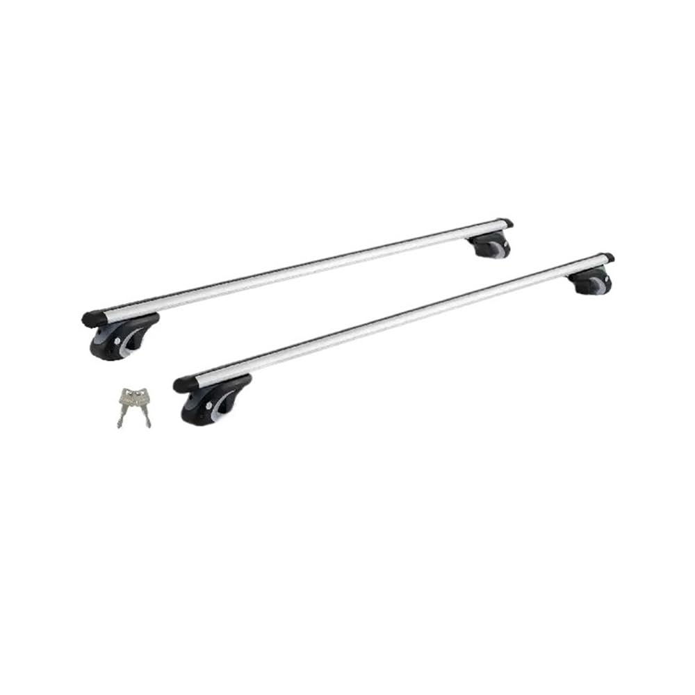 Dachgepäckträger-Querstange, verstellbar, Aluminium-Dachreling-Querstange, Gepäck, kompatibel mit Trägern, 200 Pfund, obere Dachquerstange, Silber/Schwarz Dachgepäckträger-Querstange, verstellbar, Aluminium-Dachreling-Querstange, Gepäck, kompatibel mit Trägern, 200 Pfund, obere Dachquerstange, Silber/Schwarz von HWZNB