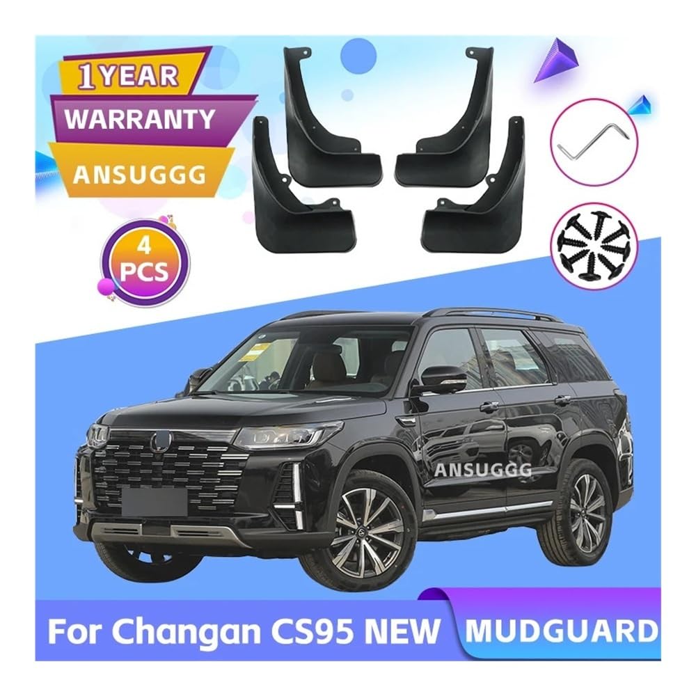 Kotflügel Kompatibel for Changan CS95 2022 2023 2024 CS95 Schmutzfänger Spritzschutz Schmutzfänger Autozubehör Vorder- und Hinterräder Kotflügel 4St Kotflügel Kompatibel for Changan CS95 2022 2023 2024 CS95 Schmutzfänger Spritzschutz Schmutzfänger Autozubehör Vorder- und Hinterräder Kotflügel 4St von HWZNB