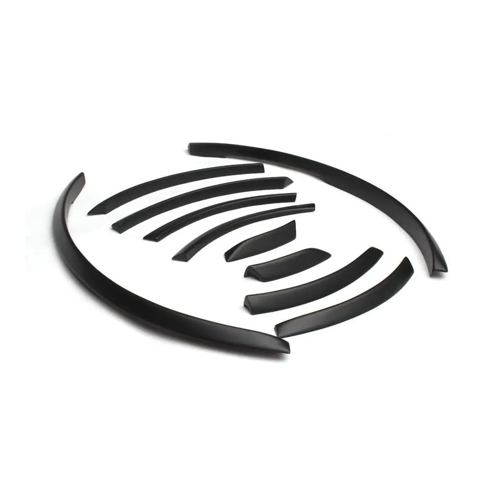 Radlauf Auto Seite Kotflügelverbreiterungen Abdeckungen Kotflügel Verkleidungen Kompatibel for Audi RSQ7 Sline 2006-2015 Matt Helles Schwarz PU(Bright Black) von HWZNB