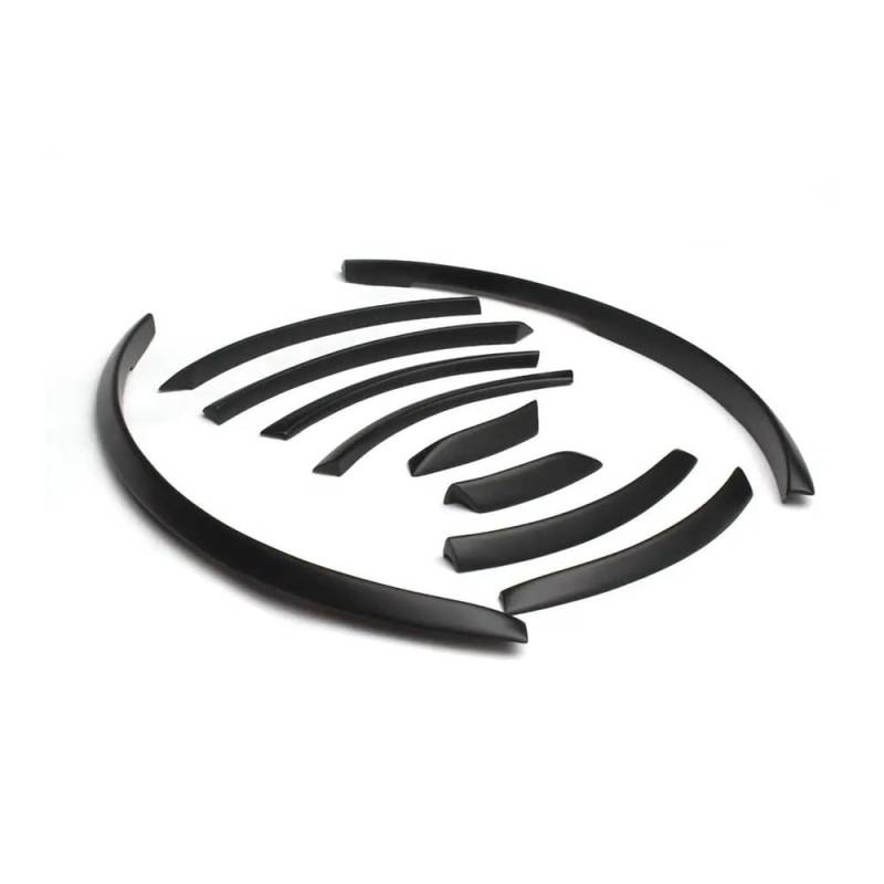 Radlauf Auto Seite Kotflügelverbreiterungen Abdeckungen Kotflügel Verkleidungen Kompatibel for Audi RSQ7 Sline 2006-2015 Matt Helles Schwarz PU(Bright Black) von HWZNB