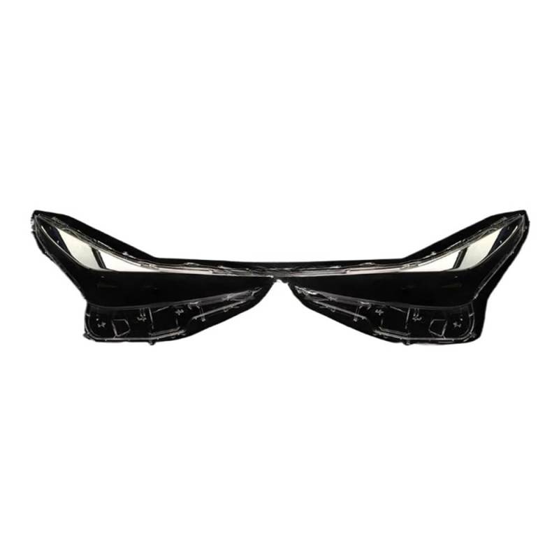 Scheinwerferabdeckung, Autoscheinwerferlinse, Glasersatz, klarer Frontlampenschirm, Autoschale, kompatibel mit Toyota Prius 2019(2 Pcs Left and Right) von HWZNB