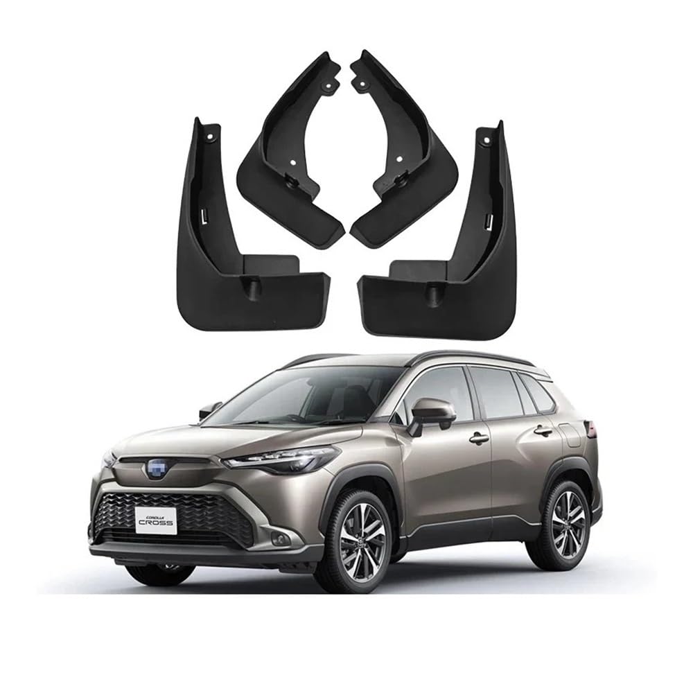 Schmutzfänger Kompatibel for Toyota Corolla Cross 2020 2021 2022 2023 Spritzschutz Kotflügel Kotflügel Vorne Hinten Kotflügel Autozubehör(Corolla Cross A) von HWZNB