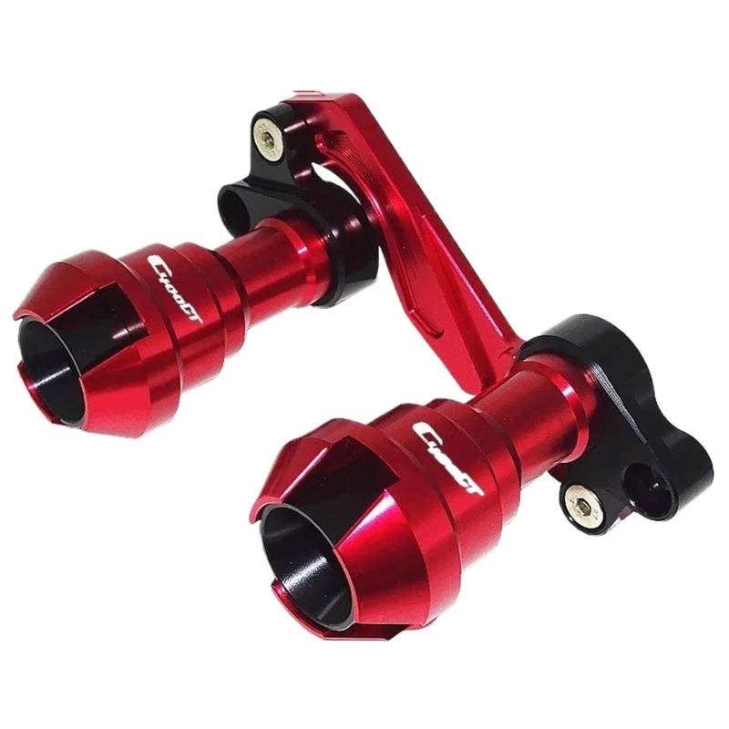 Motorrad-Slider Motorrad CNC Antikollisionsschieberschutz Schalldämpferrohrrahmenschieber Absturzsicherung Für C400GT Für C400X Motorrad-Rahmenverkleidungen(Red) von HXCKBLBY