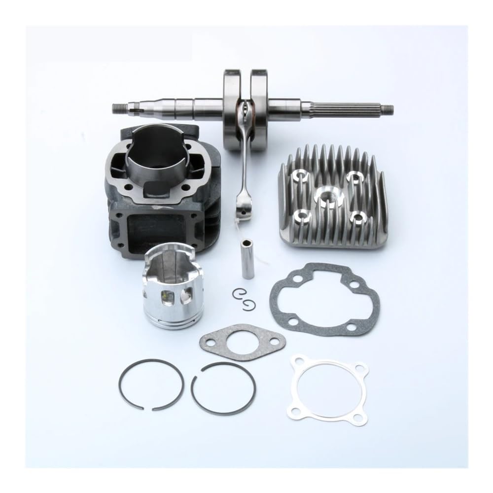 Roller 70cc Big Bore Zylinder Kit & Kurbelwelle Fit for Italjet Pista 2 Scoop 50cc AC 47mm / 10mm 2-Hub von HXMPJSD