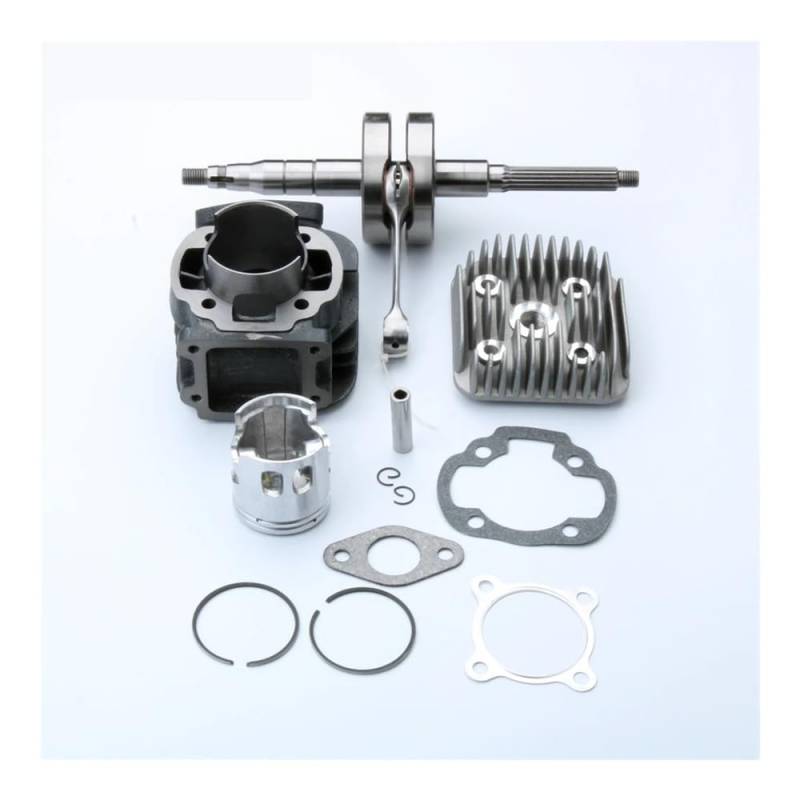 Roller 70cc Big Bore Zylinder Kit & Kurbelwelle Fit for Italjet Pista 2 Scoop 50cc AC 47mm / 10mm 2-Hub von HXMPJSD
