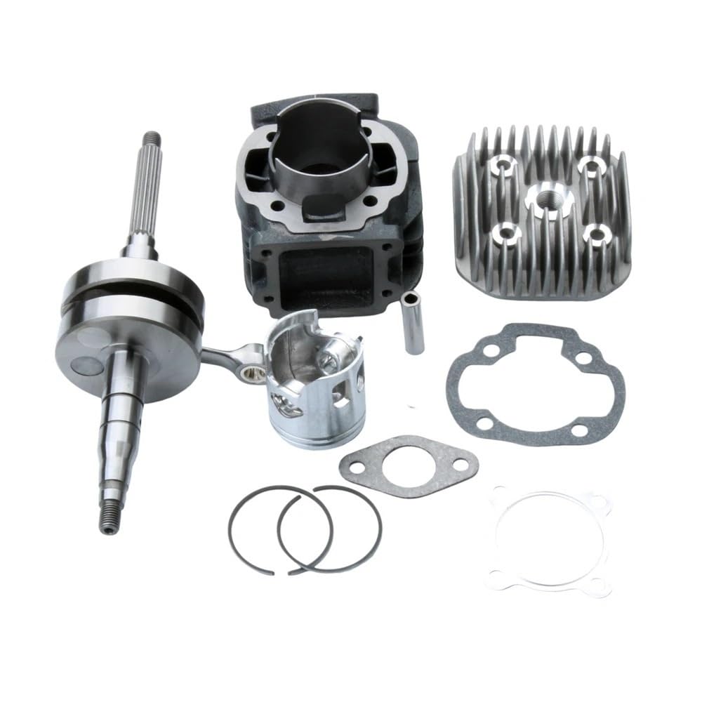 Roller 70cc Big Bore Zylinder Kit & Racing Kurbelwelle Fit for MBK 50 for Next One Rocket Spirit Track Stunt 50cc 47mm / 10mm 2T von HXMPJSD