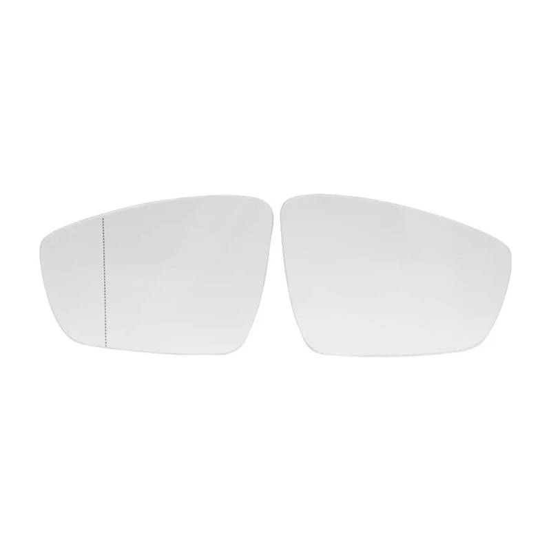 KANGYEBAIHUODIAN Beheiztes Auto-Seitenspiegelglas, passend for VW Polo V Schrägheck 6R 6C 2009 2010 2011 2012 2013 2014 2015 2016 2017, links und rechts, Ersatz von HXPKKX