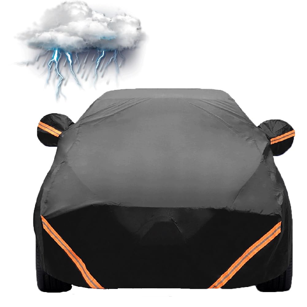 Autoabdeckung Outdoor für Volkswagen Autoabdeckung Wasserdicht Autoabdeckung Abdeckplane für Regen Sonne Staub Schutz Autoabdeckung Vollgarage Car Cover Universal(A,Für T-ROC) von HXQSL
