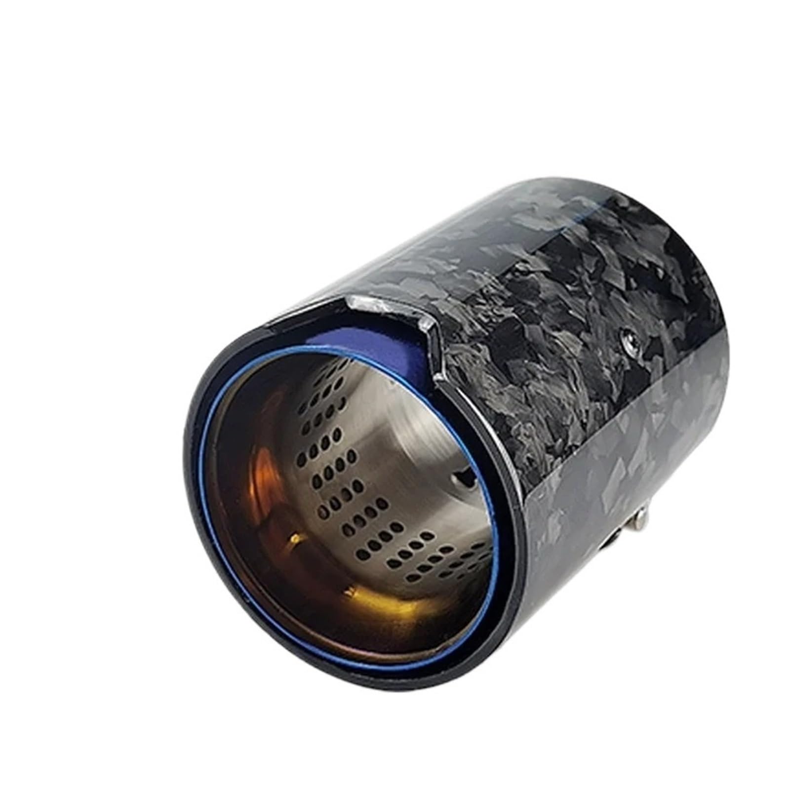 Auspuffrohr 1 Paar Für M2 Für M3 Für M4 Auto Carbon Fiber Edelstahl Auspuff TIPP Endrohr Schwanz Kehle Auspuffblenden(Baked Blue-60mm) von HXVGEGKPYK
