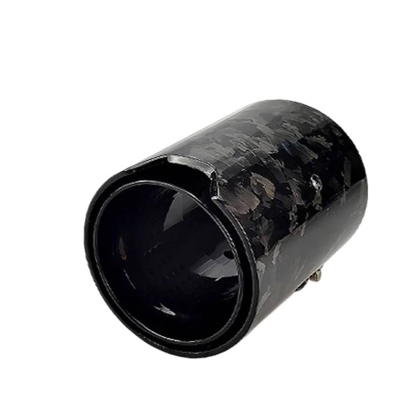 Auspuffrohr 1 Paar Für M2 Für M3 Für M4 Auto Carbon Fiber Edelstahl Auspuff TIPP Endrohr Schwanz Kehle Auspuffblenden(Black-60mm) von HXVGEGKPYK