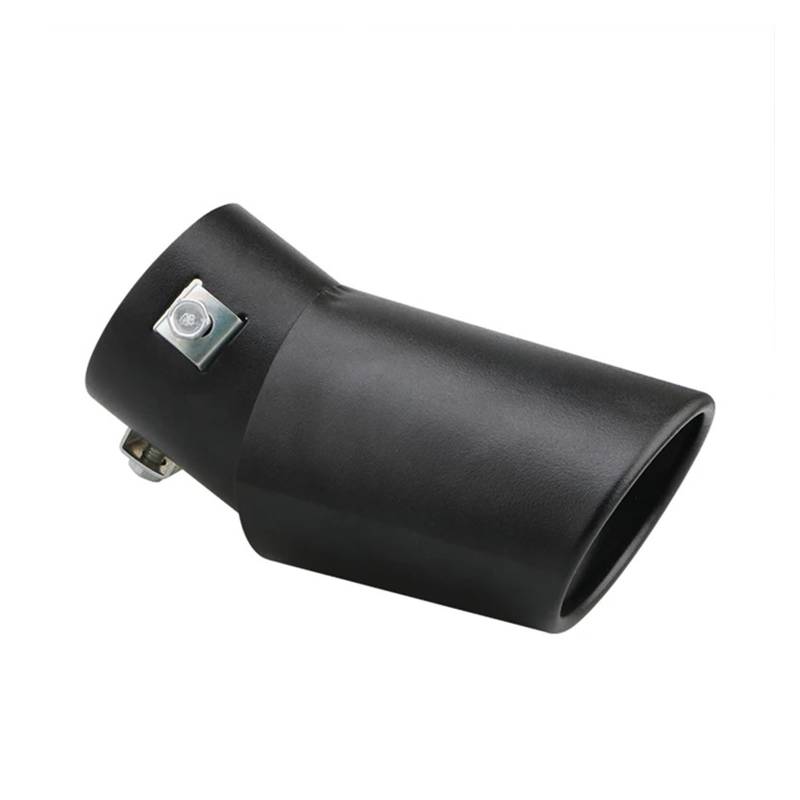 Auspuffrohr 1 STÜCKE Auto Auspuff Schalldämpfer Edelstahl Hinten Schwanz Kehle Für Die Meisten Autos 2.5" Einlass Auspuffblenden(Black Bent) von HXVGEGKPYK