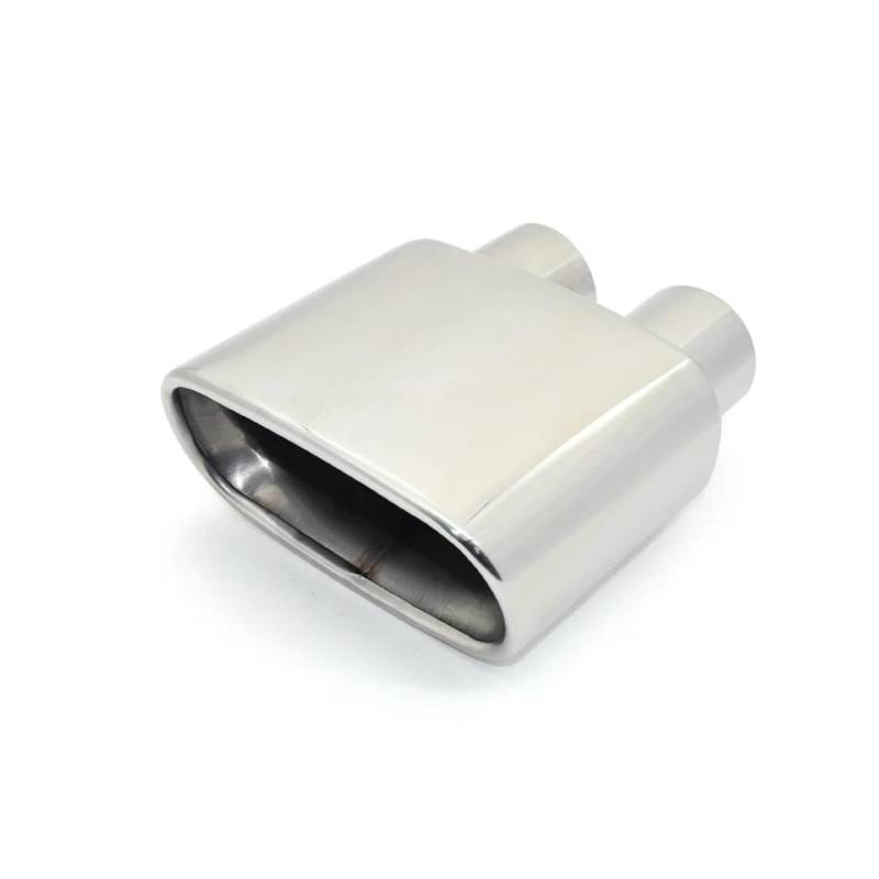 Auspuffrohr 1 STÜCKE Für X5 Auto Universal Doppel Innenauspuff Tipps Edelstahl Schalldämpfer Tipps Endrohr Auspuffblenden von HXVGEGKPYK