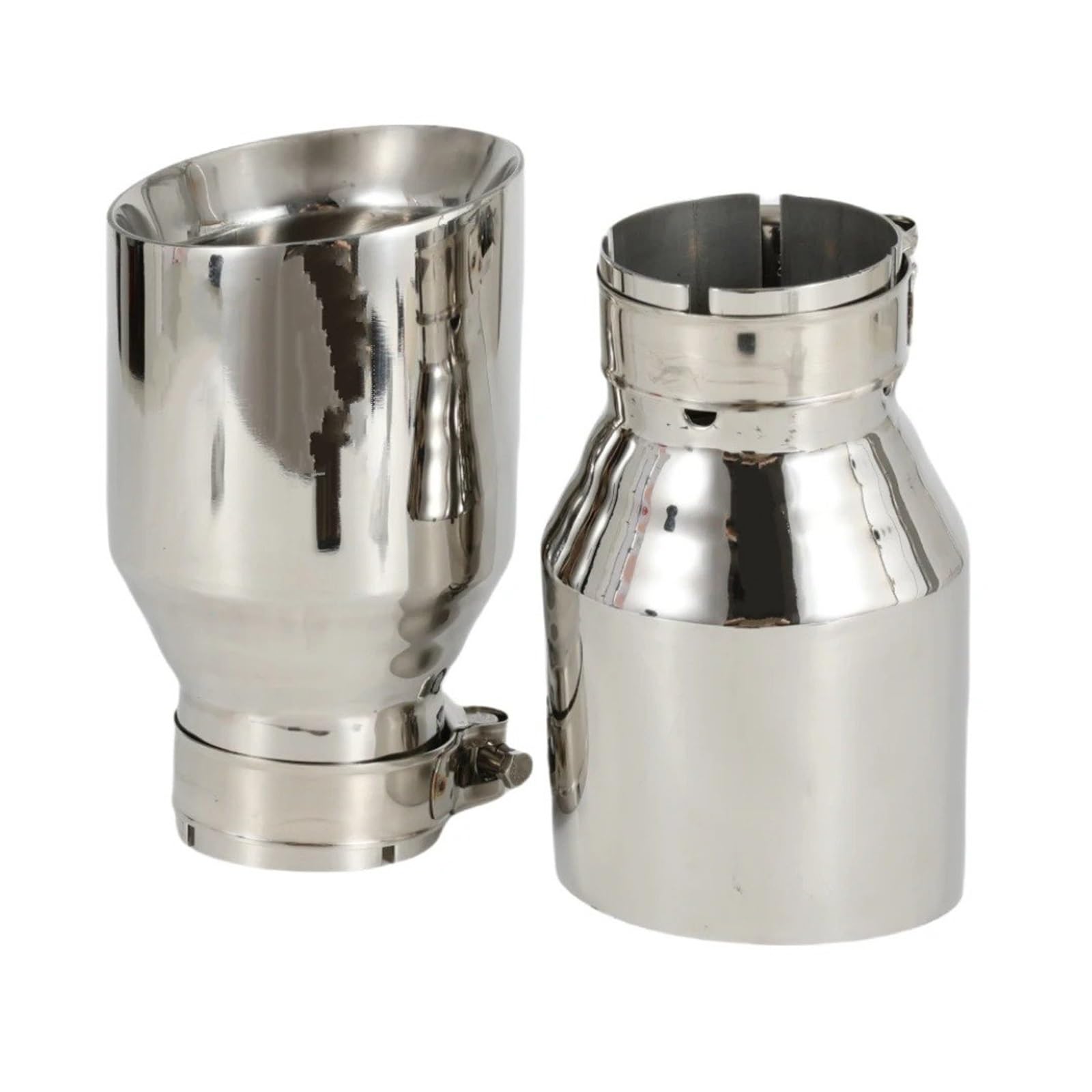 Auspuffrohr 1 Stück Universal Auto Auspuff TIPP Edelstahl Endrohr Düsen Schalldämpfer Schwanz Tipps Ändern Auspuffblenden(IN 63MM Out 89MM) von HXVGEGKPYK