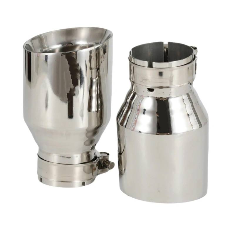 Auspuffrohr 1 Stück Universal Auto Auspuff TIPP Edelstahl Endrohr Düsen Schalldämpfer Schwanz Tipps Ändern Auspuffblenden(IN 63MM Out 89MM) von HXVGEGKPYK