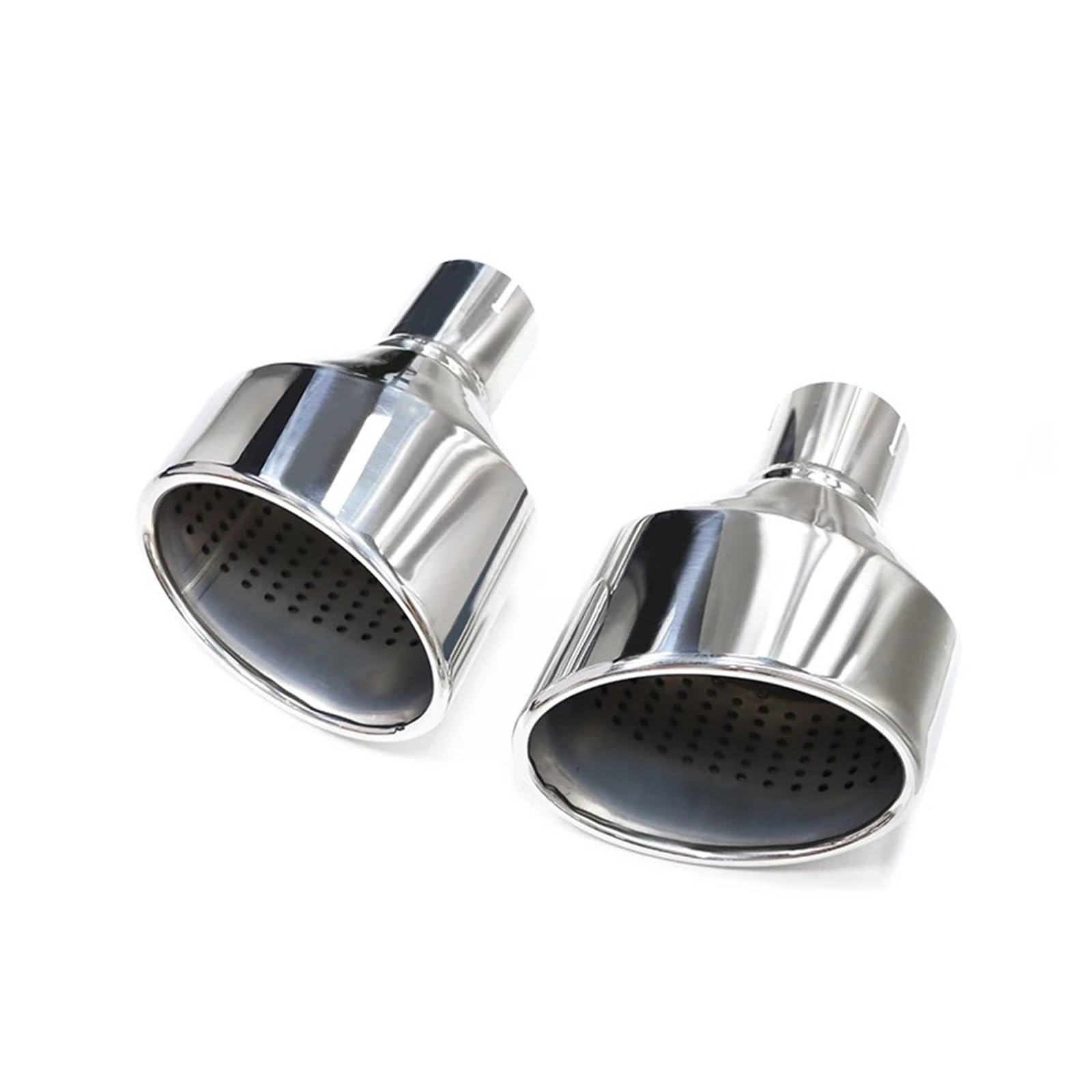 Auspuffrohr 2 Teile/los Für Leom SQ5 Universal Auto Gerollt Oval Outlet Slant Endrohr Auspuff Spitze Auto Auspuff Spitze Edelstahl Auspuffblenden(1 L R) von HXVGEGKPYK